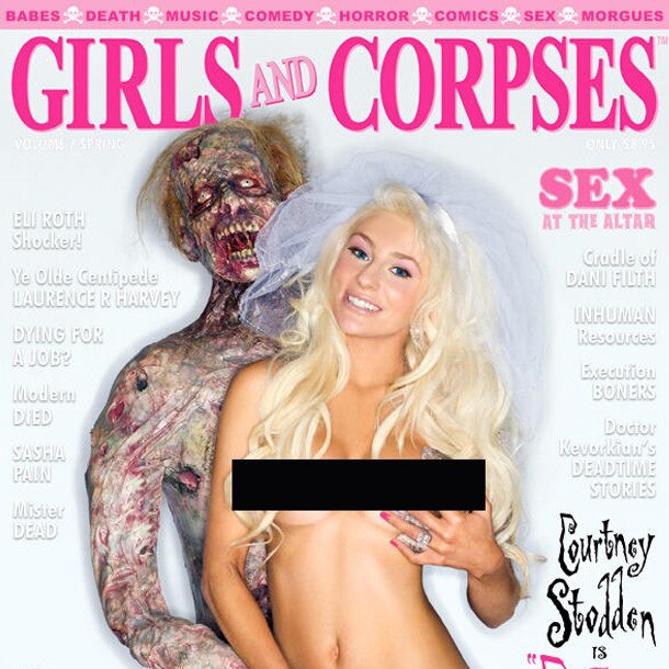 Naked girls with corpse